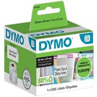 Dymo LW S0722540 / 11354 Authentic Multipurpose Labels White 32 x 57 mm 1000 Labels