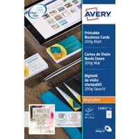 Avery C32011-25 Business Cards 85 x 54 mm 200 gsm White Pack of 250