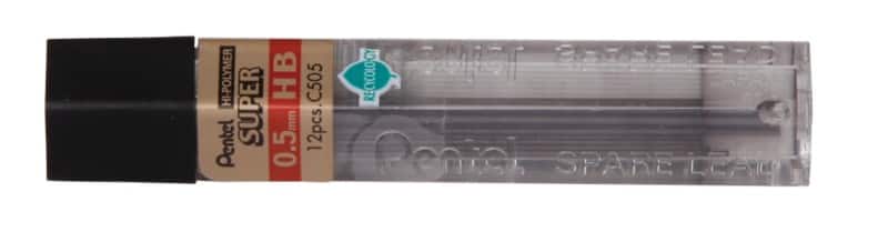 Pentel Pencil Refill C505-HB Black Tube 12