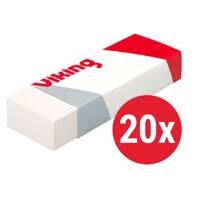 Niceday Eraser White Pack of 20