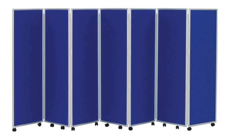 Concertina Screen 609399 Blue 560 x 1,500 mm