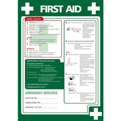 Health & Safety Poster-First Aid | Viking Direct UK