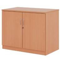 Dams International Regular Door Cupboard Melamine 1 Shelf Lockable 1,020 x 550 x 800 mm Beech Brown