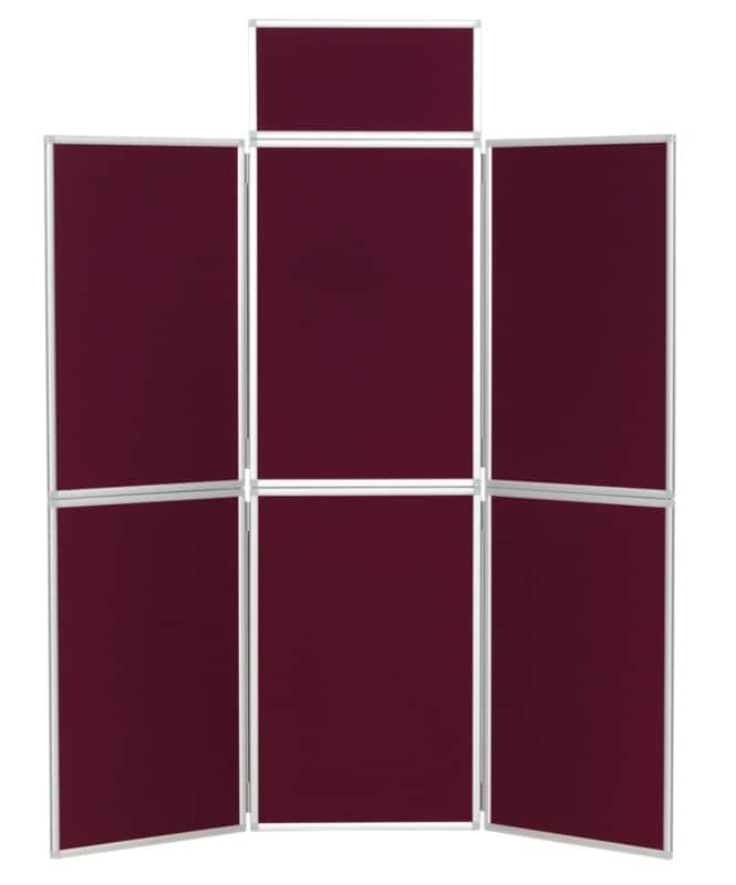 Display Stand 6 Nyloop Fabric 619 (W) x 316 (H) mm Red Double Deck Foldaway