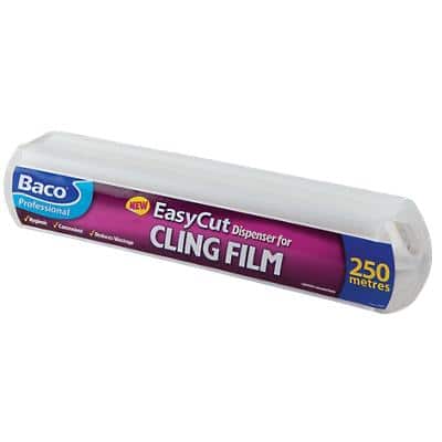 2 x Bacofoil Professional Easycut Cling Film & Dispenser 250 Metres x 35 cms by BacoFoil 