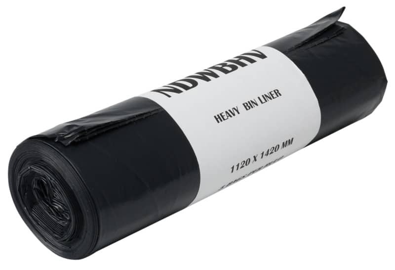 Heavy Duty Bin Bags 120 L Black Pack of 5