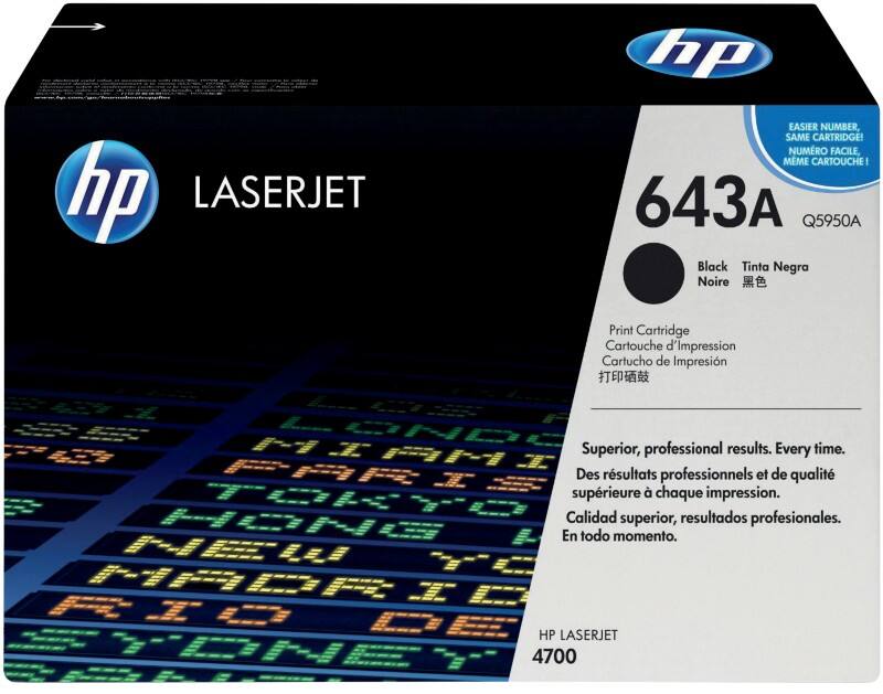 HP 643A Original Toner Cartridge Q5950A Black