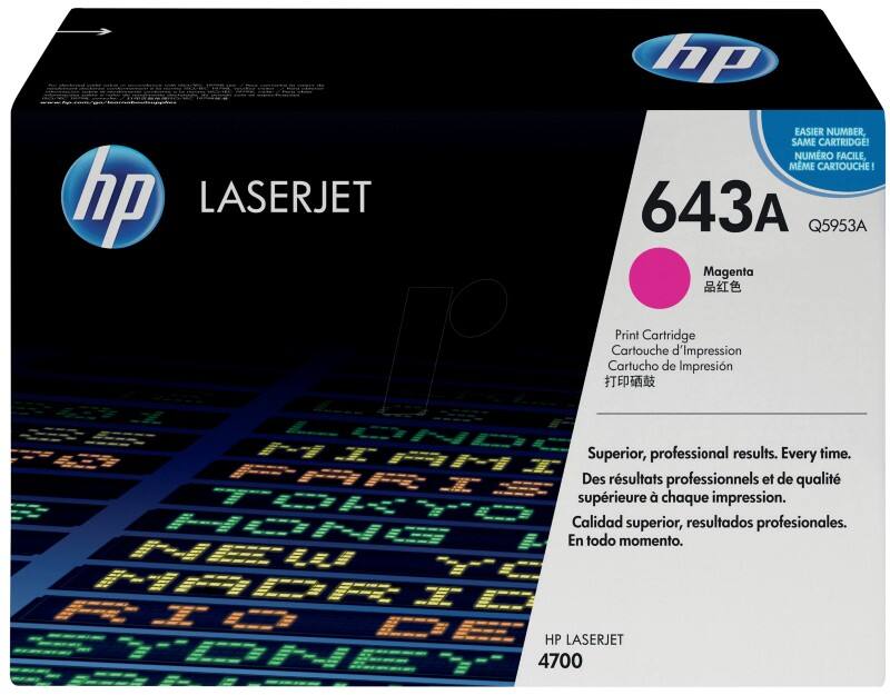 HP 643A Original Toner Cartridge Q5953A Magenta