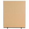 Freestanding Screen Fabric Wrapped 1500 x 1800 mm Brown