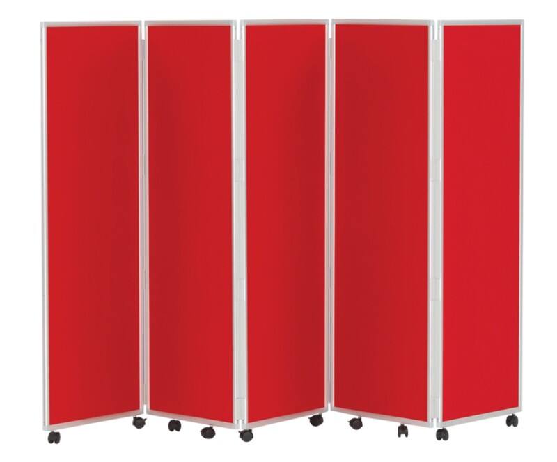 Concertina Screen 609396 Red 560 x 1,500 mm