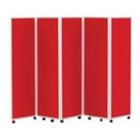 Concertina Screen 609396 Red 560 x 1,500 mm
