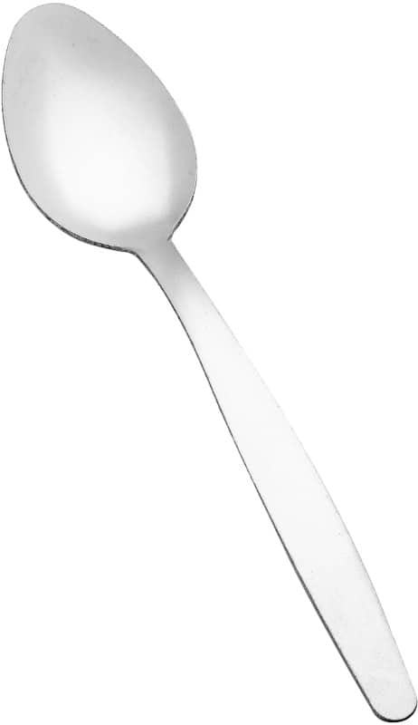 Plain Tea Spoons Stainless Steel 13cm Silver Pack of 12