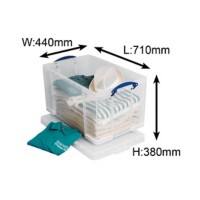 Really Useful Box Storage Box 84 L Transparent 44 x 71 x 38 cm