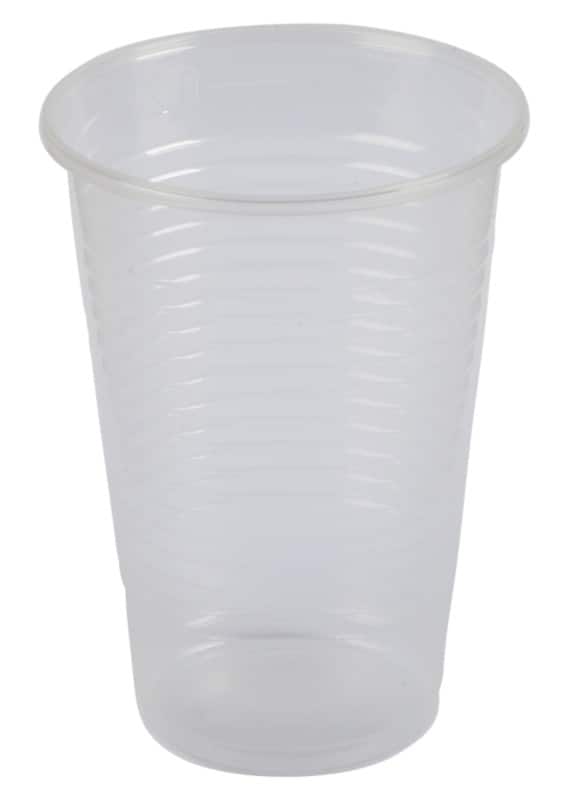 Maxima Disposable Water Cups Plastic 200ml Transparent Pack of 100