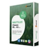 Nautilus Classic A3 Printer Paper White Recycled 100% 80 gsm Frosted 500 Sheets