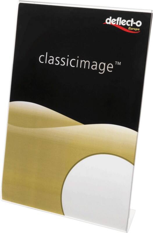 Deflecto Sign Holder A5 10.5 (W) x 4.5 (D) x 22 (H) cm Transparent