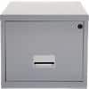 Pierre Henry Maxi Steel Filing Cabinet with 1 Lockable Drawer 400 x 400 x 360 mm Silver