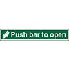 Exit Sign Push Bar PVC 60 x 10 cm