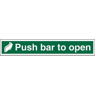 Exit Sign Push Bar PVC 60 x 10 cm