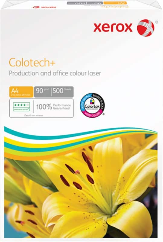 Xerox Colotech+ A4 Printer Paper White 90 gsm Smooth 500 Sheets