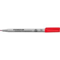 STAEDTLER Non- Permanent OHP Marker Medium Felt tip Red Pack of 10