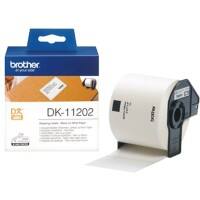 Brother QL Label Roll Authentic DK-11202 DK-11202 Adhesive Black on White 62 x 100 mm 300 Labels