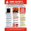 Health & Safety Poster Fire Risk PVC