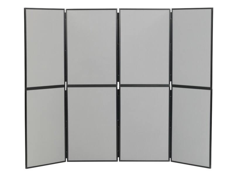 Display Stand 8 PVC (Polyvinyl Chloride) 610 (W) x 915 (H) mm Grey Lightweight