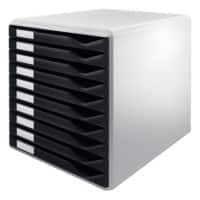 Leitz Drawer System 52810095 Plastic Black 10 Drawers 28.5 x 35.5 x 29 cm