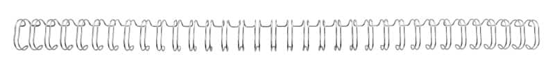 GBC Binding Wires WireBind A4 14 mm 125 Sheets Metal Silver Pack of 100