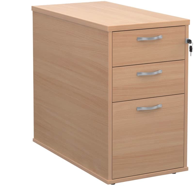 Dams International Pedestal with 3 Lockable Drawers MFC 426 x 800 x 725mm Beech