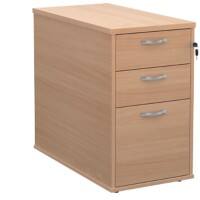 Dams International Pedestal with 3 Lockable Drawers MFC 426 x 800 x 725mm Beech