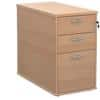 Dams International Pedestal with 3 Lockable Drawers MFC 426 x 800 x 725mm Beech