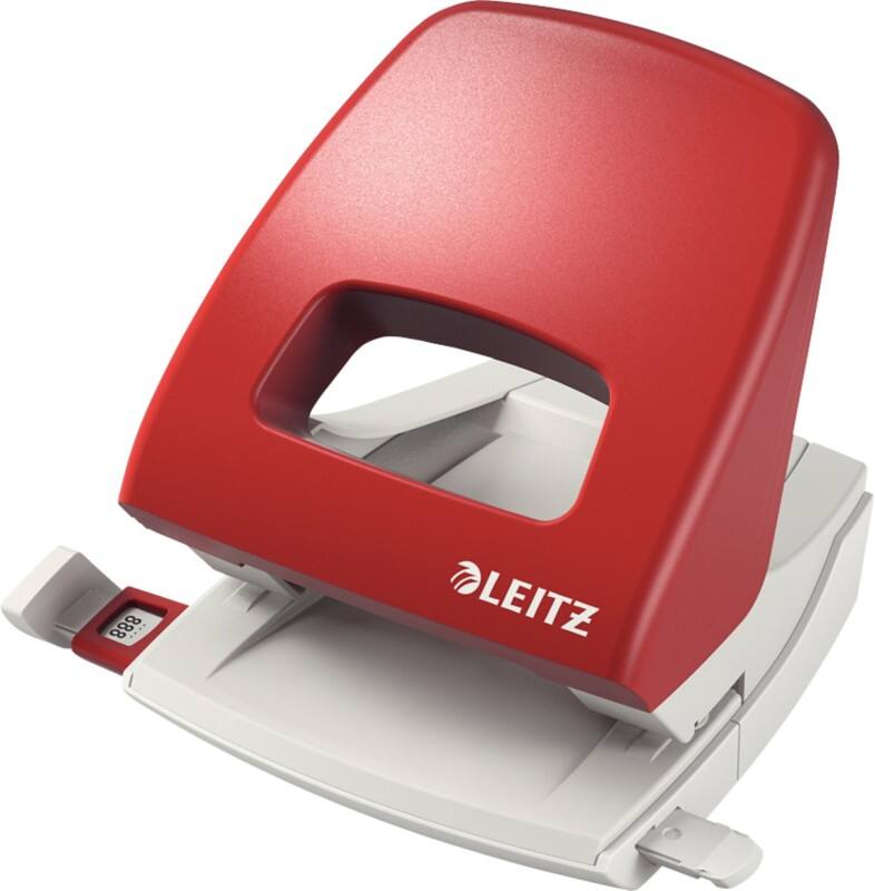 Leitz Nexxt 2 Holes Hole Punch Metal, Plastic 25 Sheets 50050025 Red