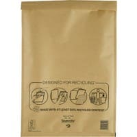 Mail Lite Mailing Bag J/6 Gold Plain 320 (W) x 450 (H) mm Peel and Seal 79 gsm Pack of 50