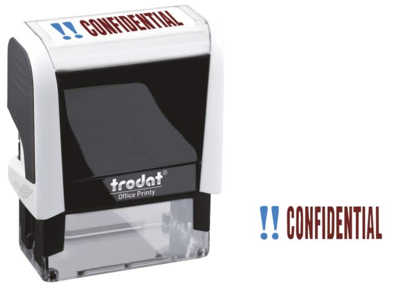Trodat Word Stamp Confidential - Each