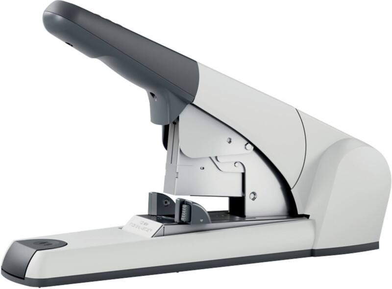 Leitz Heavy Duty Flat Clinch Stapler 5553 Full Strip White 120 Sheets 23/15 XL Metal, Plastic