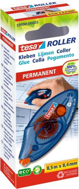 tesa tesaroller permanent Glue Roller Permanent 8.4 mm x 8.5 m Non Refillable 59090-00005-04 8.5 m