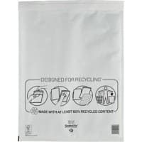 Mail Lite Mailing Bag K/7 White Plain 350 (W) x 470 (H) mm Peel and Seal 79 gsm Pack of 50