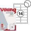 Viking Multipurpose Labels Self Adhesive 99.1 x 38.1 mm White 14 100 Sheets of 14 Labels