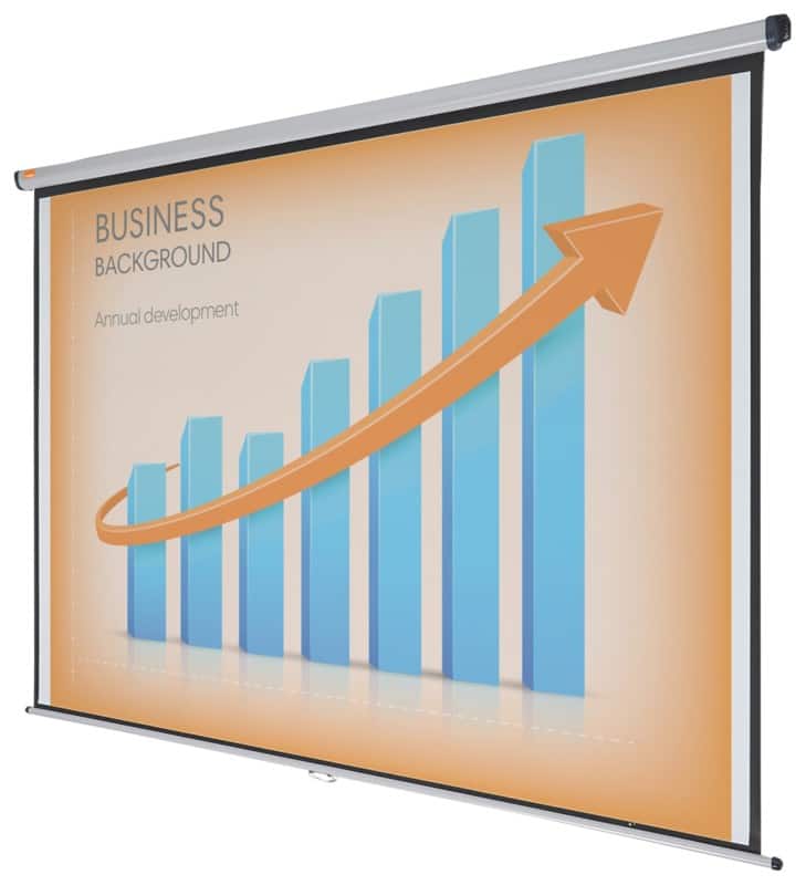 Nobo Wall Mounted Projection Screen 1902394 Format 4:3 234.5 x 176 cm