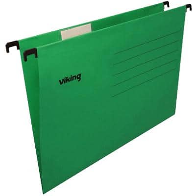 Niceday Vertical Suspension File A4 V Base 220gsm Green Cardboard Pack of 25