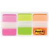 Post-it Index Flags 2.54 x 3.81 cm Assorted 3 Packs  of 22 Strips