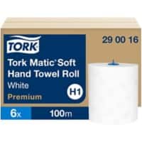 Tork Hand Towels Rolled White 2 Ply 290016 Pack of 12 of 408 Sheets