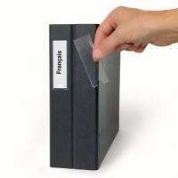 3L Self-Adhesive Label Holders Polyproyplene 75 x 19 mm Transparent Pack of 16