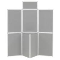 Freestanding Display Stand Nyloop Fabric Deluxe Foldaway 619 x 923mm Grey