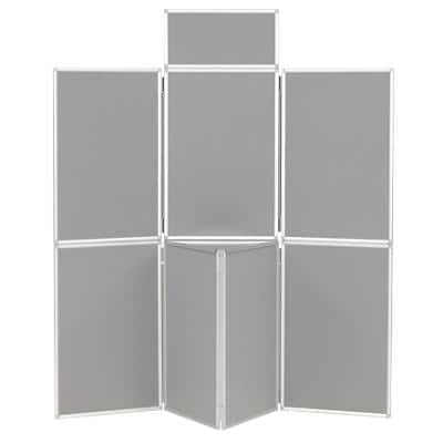 Freestanding Display Stand Nyloop Fabric Deluxe Foldaway 619 x 923mm Grey