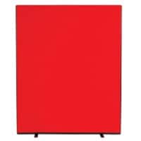 Freestanding Screen Fabric Wrapped 1500 x 1800 mm Red