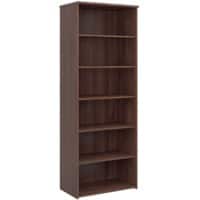 Dams International Bookcase with 5 Shelves Melamine Universal 800 x 470 x 2140mm Walnut