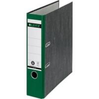 Leitz 180° Lever Arch File A4 82 mm Green 2 ring 1080 Carboard Marbled Portrait